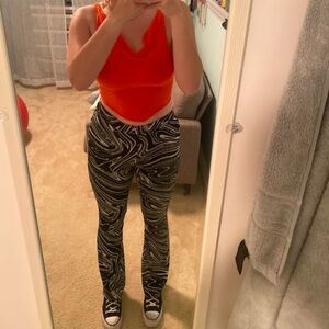 Black and white zara pants